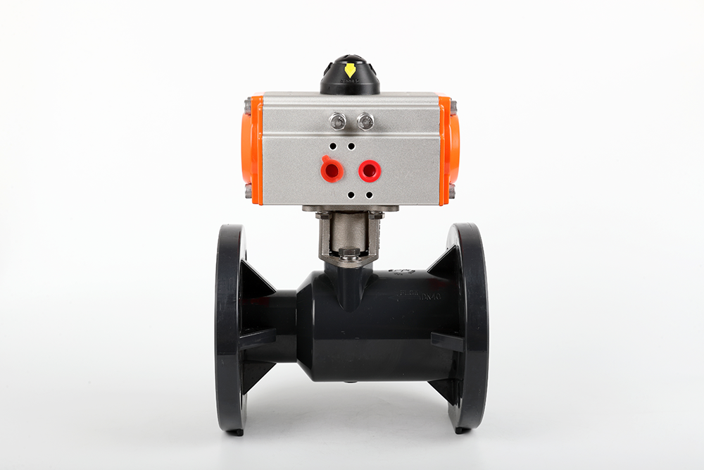 沙湖原种场气动法兰一体球阀